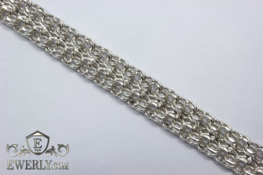 Плетение Двойной бисмарк ручной работы, фото