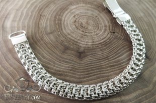 Браслет Император из серебра, фото