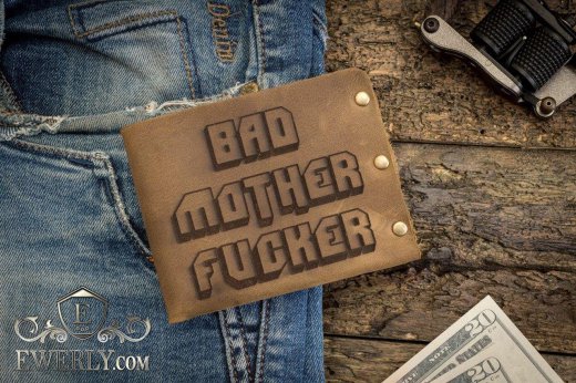 Мужской кожаный кошелек 11050NC, фото