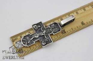 Крест мужской с чернением, фото