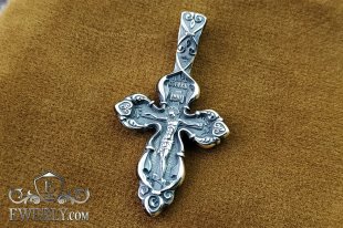 Крестик православный из серебра, фото