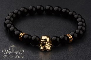 Мужской каменный браслет 123040JC, фото