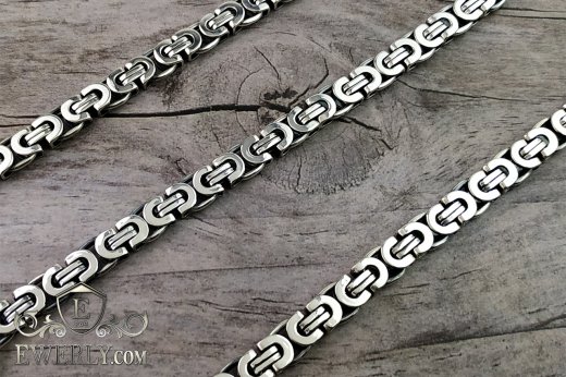 Плетение "Давид плоский" из серебра, фото