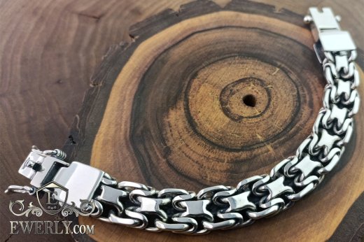 Браслет Фараон из серебра с доп. звеньями, фото