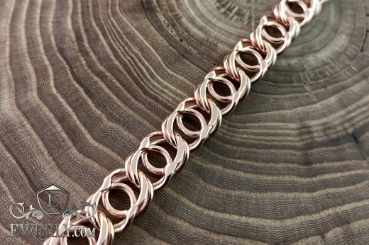 Плетение Арабский бисмарк из золота, фото