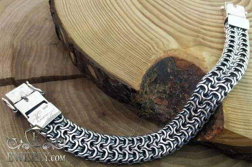 Замок с гравировкой - плетение Двойной рамзес, фото