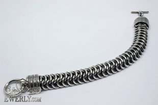 Мужской браслет Драконья чешуя, фото