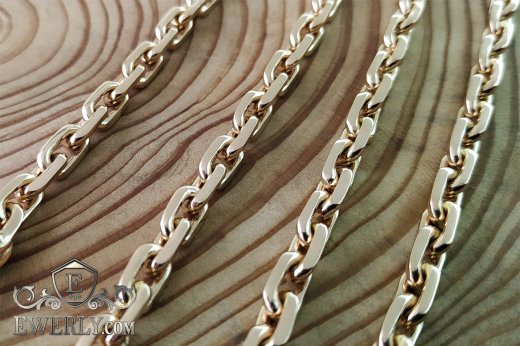 Якорное плетение - якорь из золота, фото