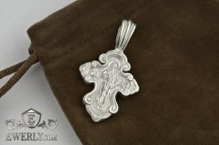 Серебряный крестик. Святой Александр Невский, фото