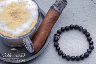 Каменный браслет на руку для мужчины 123037WQ, фото