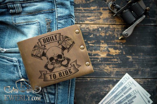 Мужской кошелек из натуральной кожи 11085HZ, фото